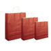Pungi albe, colorate 100% bordo - 20X9X25cm - 100 buc.