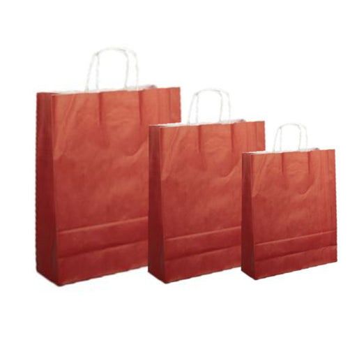 Pungi albe, colorate 100% bordo - 25X14X30cm - 100 buc.