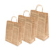 Pungi hartie ziar, cu maner sfoara - 25X10X30 cm - 100 buc.