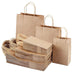 Punga hartie, natur, cu maner sfoara - 32x12x41cm - 100 buc.
