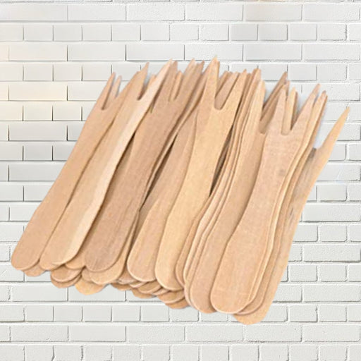 Furculita lemn, cartofi prajiti - 8.5 cm - 1000 buc/set