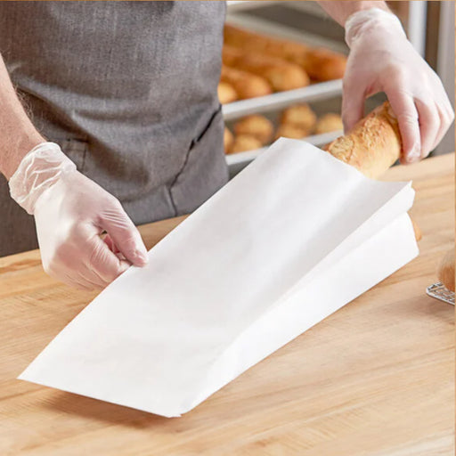 Pungi albe pentru paine - 29X10X41 cm - 500 buc.