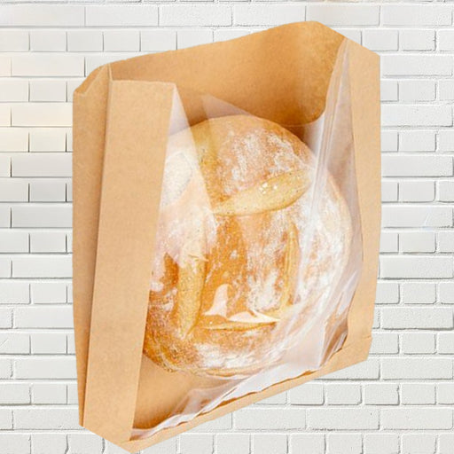 Punga cu fereastra paine rotunda - Paine 30x6x34cm(f=18cm) - 500 buc.