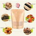 Pungi stand-up cu fereastra si fermoar NATUR - 16x27cm - 100 buc.