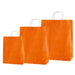 Pungi albe, colorate 100% portocaliu - 32X12X41 - 100 BUC