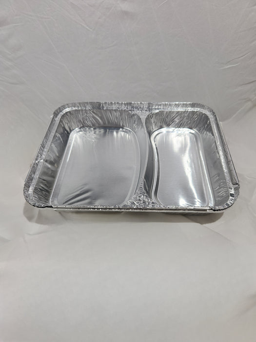 Forma copt Aluminiu  2 - compartimente 100 buc/set