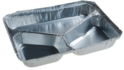 Forma copt Aluminiu  3 - compartimente 100 buc/set