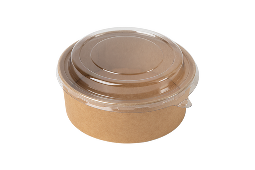 Bol salata kraft cu capac 38oz 50/set