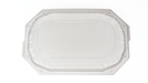Platou oval negru si capac 43*28*3.2cm 100buc/bax