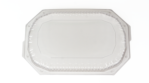 Platou oval negru si capac 43*28*3.2cm 100buc/bax
