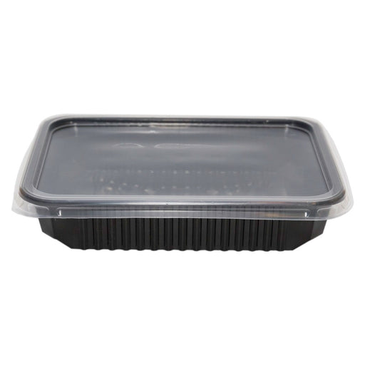 Caserola PP negru Euro-box cu capac 500cc