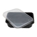 Caserola PP negru Euro-box cu capac 750cc