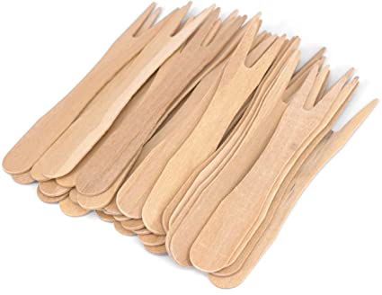 Furculita lemn, cartofi prajiti - 8.5 cm - 1000 buc/set