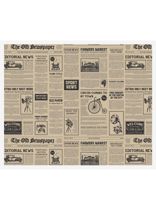 Napron hartie natur, model ziar, 30x40cm, 1000 bucati / set - NATUR 30x40cm - 1000 buc. Econom