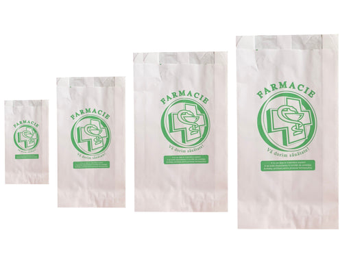 Pungi farmacie PLIC, model cruce - 9x15 cm - 3000 buc.