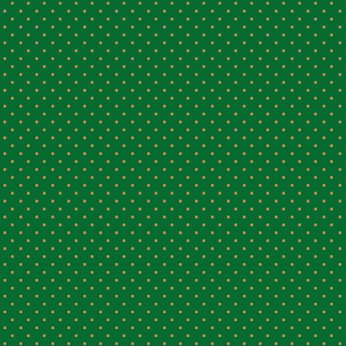 Rola ambalaj verde inchis si buline aurii, 70cm latime x 250 metri liniari lungime - 70cm latime x 250 metri liniari lungime