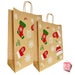Sacosa natur Xmas - 20x9x25cm - 100 buc