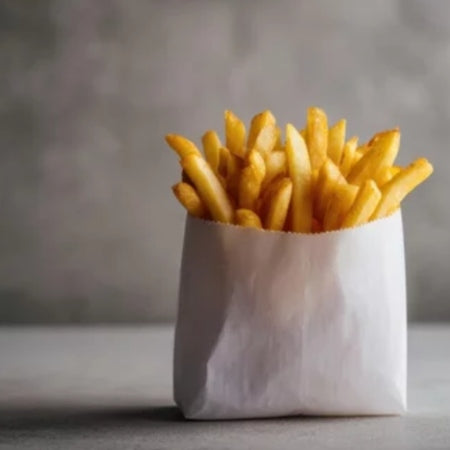 Pungi hartie rezistente la grasime, 150gr. cartofi - 11x4x12cm (150gr.) -1500 bucati