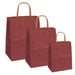 Pungi natur, colorate 100% bordo - 25x14x30 cm - 100 buc.