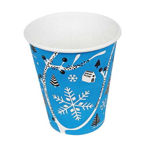 Pahare carton iarna, 250ml - 250ml - model winter