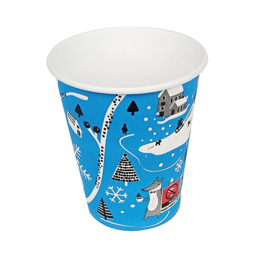Pahare carton iarna, 250ml - 250ml - model winter