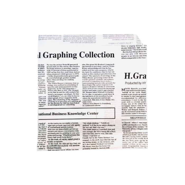 Coltar hartie, model ziar - 16 x 17cm RG 35gr (model Graphic Collection)- 2000 buc.